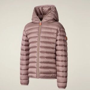 Save The Duck Girl Pink Puffer Jacket Size 16